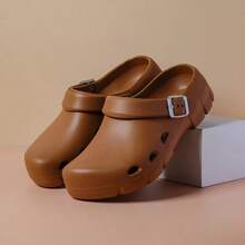 Women's Surgical Room Breathable Sandals, Summer New Fashion Versatile Comfortable Soft Bottom Slippers, Thick Sole Non-Slip Casual Beach, Simple Fresh Slippers, Non-Slip Bathroom Slippers