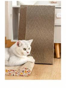 Toys Pet Scratching Board Corrugated Cardboard Pad Grinding Nails Interactive Protecting Furniture Cats Scratcher Toy