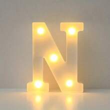 1pc DIY Illuminated Letter Light, 26 Letters And 10 Numbers Options, Suitable For Children Room, Nursery, Birthday, Holiday Decor, Girl's Room Decor, Home Decor, Engagement Party, Wedding, Birthday Party, Christmas Light, Home Bar Decor
