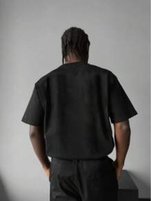 Men's Casual Cartoon Print Short Sleeve T-Shirt, Summer