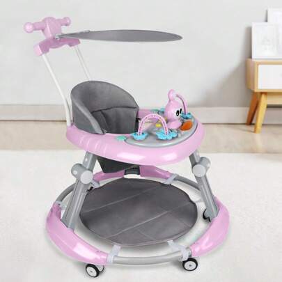 Baby Bumper - Andador para bebé, altura regulable, ayuda para caminar con capota, 67*67*79cm
