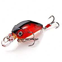 SOUGAYILANG Naluci de pescuit 4g 6 culori Momeală tare artificială Minnow cu ochi 3D, pentru Bas Somn Stiuca Biban Topwater Bass Momeală, Ideală pentru cadouri de obiecte de pescuit de apă dulce