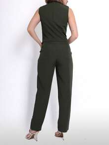 WOMEN'S PANTS AND CROPPED TOP SET - Verde - Ver 4