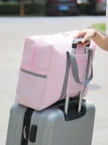 1pc Large Capacity Travel Duffel Bag, Garment Storage Organizer Bag, Handbag Portable Travel Luggage Bag, Business Travel Bag, Outdoor Storage Bag, Wardrobe Storage Bag, Suitable For Travel, Business Trip, Weekend Sports And Vacation, Women Overnight Bag, Men Messenger Bag, Gift