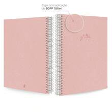 iscool Spot Glitter Colors Spiral Notebook For Girls - 玫瑰紅(閃光) - 查看 2