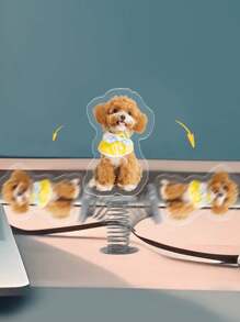 1 szt. spersonalizowana akrylowa dekoracja samochodowa dla zwierząt, wyjątkowa, spersonalizowana, kreatywna dekoracja wiosenna, akrylowa figurka z kiwającą głową, uroczy prezent DIY ze zdjęciem dla chłopaka/dziewczyny, męża/żony, taty/mamy, prezent dla zwierzaka, prezent świąteczny, prezent noworoczny, walentynki, urodziny, rocznica, dzień ojca, dzień matki, prezent dla pary, wyjątkowy prezent dla niej/niego, nadruk graficzny