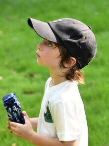 1PC Kids Adjustable Baseball Cap Smiling Face Embroidery For Boys Girls Toddler Summer Outdoor Sports Sun Protection Fashion Accessories