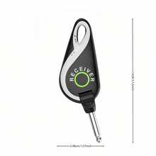 H1 Wireless Guitar System 2.4 GHz, Professional Starter Rechargeable Audio Wireless Guitar Transmitter Receiver For Guitar, Bass, Electronic Instruments - Black - View 9