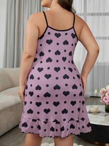 1 Peça Camisola Elegante de Crochê Sem Costas com Coração e Poá, Vestido Doméstico para o Verão