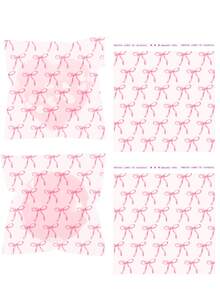 Pink Bow Self Sealing Cellophane Bags Cookie Bags Resealable Bowknot Bags For Birthday Party Supplies Bachelorette Wedding Party Decorations,Pink Bow Cake Smash Photo Props - Multicolor - View 7