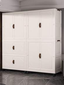 No Assembly Required Baby Simple Wardrobe, Children Clothes Storage Cabinet, Infant Plastic Closet, Bedroom Organizer