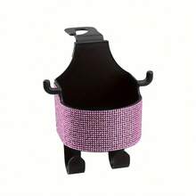 1pc New Rhinestone Multi-Functional Car Seat Organiser With Cup Holder 2-In-1 Car Hooks With Easy Installation Hooks - Organiser Made Of ABS Material, Easy To Carry Around - one-size - View 14