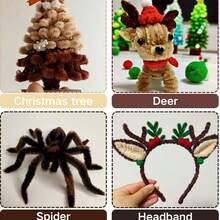 500pcs Pipe Cleaners Craft Supplies, Flower Bouquet Pipe Cleaner Kit, Bulk Pipe Cleaner DIY String Floral Bouquet Kit, Bouquet Making And Home Decoration Instructions. - Multicolor - View 11