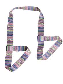 1PC Yoga Mat Back Strap, Exercise Mat Storage, Blue And White, Pink Heart, Rainbow, Brada, Shoulder Strap, Colorful Binding Strap, Storage Strap, Rope Yoga Stretching Strap, Portable Yoga Shoulder Strap, Fitness Exercise, Festival Gift
