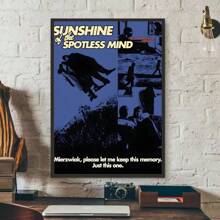 1 pieza Pintura en lienzo del cartel de la película "La eterna luminosidad de una mente sin recuerdos", decoración moderna para la pared del hogar, sala de estar, dormitorio o bar, sin marco
