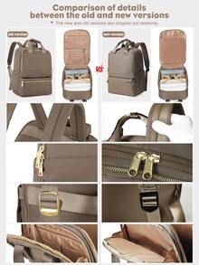 Floless 男士旅行背包，符合航空公司随身物品标准，14/15.6英寸防盗笔记本电脑背包，带耳机孔，防水大学书包。新旧款随机发货。旅行背包，符合航空公司随身物品标准，必备旅行随身行李包，符合航空公司标准，大容量旅行包，笔记本电脑背包。