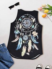 Bluse senza maniche da donna con design versatile e alla moda, leggere ed eleganti, adatte per casual, vacanze, ufficio, viaggi, estate - Nero - Visualizzare 4