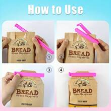 5/10/20pcs Plastic Food Bag Clips, Reusable Moisture And Dust Proof Sealing Clips For Snack Bags, Kitchen Storage Organizers And Accessories