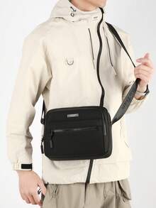 New Fashion Oxford Cloth Diagonal Crossbody Bag For Men, Casual Small Shoulder Bag, Large Capacity, School Supplies - Multicolor - View 3