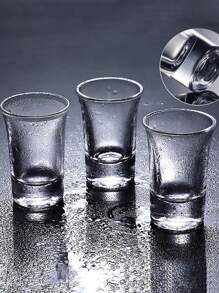 6/12pcs Shot Glasses Bulk Set, 1.5 Oz(40 Ml) Clear Shot Round Glass Cups, Small Glass Shot Cups, Vodka, Whiskey Glasses, Tequila, Brandy, Espresso, Liquor, Ideal For Restaurants, Bar, Party, Christmas Gift