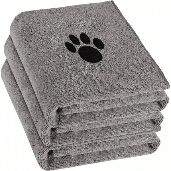 Microfiber Dog Towels Drying Dogs, Absorbent And Soft Pet Grooming Towel, 40 Inch X 23.6 Inch, Dog Shower & Bath Supplies Large, Medium Or Small Dogs,