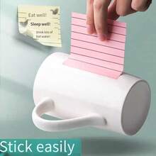 200 Line Sticky Notes In 4 Bright Colors - Portable Self-Adhesive Notebook Suitable For Students And Office Staff, Easy To Stick And Remove, Suitable For School And Office Use, Quickly Helps Organize And Summarize - Color Mixing - View 3
