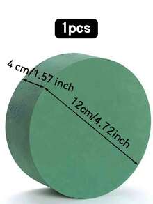 20块/10块/5块/4块/2块 6.5英寸/4英寸*4.7英寸/4英寸*3.1英寸/4英寸圆形花泥，绿色干湿两用花泥，婚礼花艺用品花泥块，人造走道花 - 彩色 - 查看 29