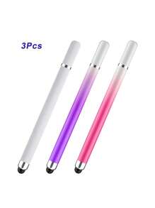 Dual-Spitzen Makronen Farbverlauf Touchscreen Stylus Stift, runde Scheiben Touchscreen Stift für Handy, Tablets, Schreiben, Bearbeiten, Zeichnen, universeller kapazitiver Stylus
