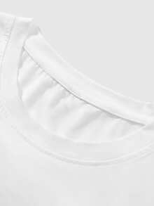 YUNCHIC - Men's Regular Fit Printed T-Shirt, Spring/Summer - White - View 5
