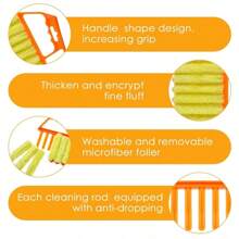 1pc Blind Cleaning Tool, Air Conditioner Outlet Duster Brush, Crevice Cleaning Brush,Kitchen Cleaning Brush,Kitchen Cleaning Kit,Random Color And Style, Cleaning Utensils, Household Cleaning Supplies, Room Decoration, Suitable For Kitchen, Restaurant, Party, Gathering, Home Gifts