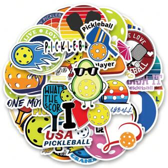 50 件泡菜球贴纸美观乙烯基贴纸贴花剪贴簿、日记、保险杠、滑板、水瓶、卡通、安全帽、汽车装饰贴纸