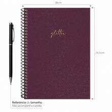 iscool Spot Glitter Colors Spiral Notebook For Girls - Marsala (Long lanh) - Xem 3