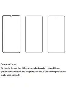 3 Packs VIVO/IQOO Mobile Phone Black Edge High-Definition Tempered Glass Screen Protector, Full Coverage, Easy Installation, High-Definition, Bubble-Free. Anti-Scratch, Shatterproof, Tempered Glass Screen Protector. Suitable For VIVO VIVO V17/V19/VIVO V20 Glass Screen Tempered Film - Clear - View 12