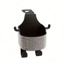 1pc New Rhinestone Multi-Functional Car Seat Organiser With Cup Holder 2-In-1 Car Hooks With Easy Installation Hooks - Organiser Made Of ABS Material, Easy To Carry Around - one-size - View 16