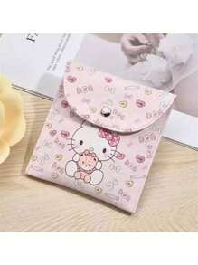 Sanrio Sanrio Hello Kitty Women Tampon Storage Bag Sanitary Pad Pouch Napkin Cosmetic Bags Waterproof Multi-Function Storage Bag Pouch Makeup Bag Travel School Supplies Travel Essentials Make Up Bag Holiday Essentials Makeup Bags Makeup Pouch Makeup Organizer Holiday Winter Leopard Print Sausage Dog Gifts For Women