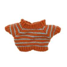 Muñeco de peluche con llavero de caja ciega de 17 cm con conjunto de ropa interior, vestimenta diaria linda (muñeco no incluido, accesorios aleatorios)
