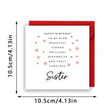 Geburtstagsgrußkarte für beste Freundin, Geburtstagsgrußkarte für Schwester, Gedicht Geburtstagskarte für Schwester, Geburtstagsgrußkarte für Schwester, Geburtstagsgeschenk für Schwester, für eine besondere Schwester, Gedichtkarte