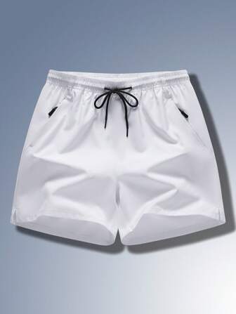1 pièce Short de bain homme unicolore d'été