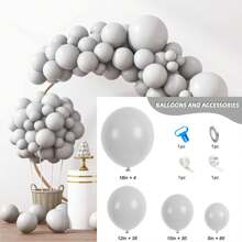 129 Stücke pastellblaue Ballons in verschiedenen Größen 18 12 10 5 Zoll für Girlanden und Bögen, hellblaue Ballons für Geburtstag, Baby-Dusche, Geschlechteroffenbarung, Ostern, Hochzeit, Party-Dekoration, Sommer-Geschenke, Stranddekor, Einschulung, Schul-Bedarf, Raumdekoration