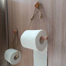 1 pezzo Portasalviette da cucina in corda LDQ - Intreccio in corda di legno massiccio, portasalviette da parete in tessuto senza profumo, creativo senza foratura - Per cucina e bagno - Perfetto regalo per il ritorno a scuola e per la casa nuova