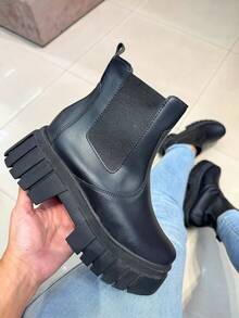 Women Fashion Boots - 黑色 - 查看 5