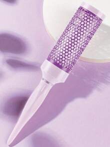 1支紫色圆形发梳 - 卷发、直发、吹干造型工具 - 适用于普通发质 - 专业沙龙及居家护发，返校季、旅行度假必备，女士发饰，梳子，发刷，边缘梳，梳发，梳子，梳发，解结梳，球形梳，理发师，美发工具，美发产品，发饰，后梳，护发，梳子，理发师配件，梳发，卷发梳，旅行，美发用品，解结梳，球形梳，迷你发梳，发饰，卷发产品，美发设备，配件，圣诞节，理发师配件，发饰，美发，木梳，梳发，卷发梳，解结梳，女士发梳，头发，旅行，美发产品，美发工具，美发用品，理发师，理发师配件、理发店、美发设备 - 彩色 - 查看 3