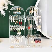 1pc Earring & Stud Display Stand, Creative Jewelry Organizer Rack - Multicolor - View 8