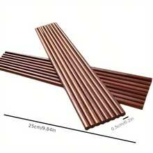 5/10双可重复使用木筷子，防滑手柄，适用于寿司、食物棒、餐具、礼品、厨房用具、学校用品 - 彩色 - 查看 8