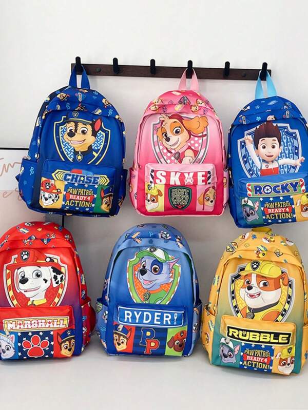 Paw Patrol Paw Patrol Schoolbag New Style Boy And Girl Large Capacity Backpack, Back To School Essentials, Preppy Backpack For School