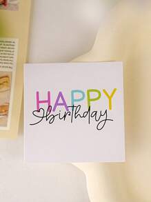 50 piezas Tarjetas de globos de Feliz Cumpleaños, Tarjetas de mensaje personalizado mini, Tarjetas para decorar pasteles con flores, Tarjetas de felicitación de cumpleaños en inglés para celebraciones, Tarjetas de cumpleaños, Celebraciones de cumpleaños, Decoración de cumpleaños