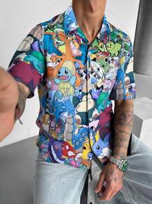 pokemon Camiseta de manga corta de hombre con Wartortle, Ivysaur de , para verano