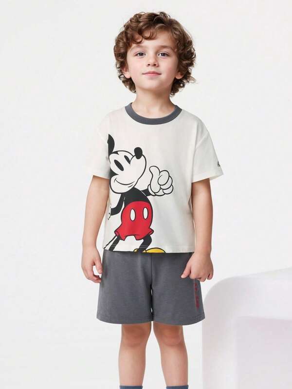 Balabala Balabala Tween Boys' Pajama Set For Girls - Cute Sleepwear, Short Sleeve Top & Shorts, Comfortable PJs For Kids