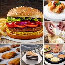 500/1000/1500pcs Non-Stick Hamburger Patty Papers, Oil Absorbing Separator Papers, Easy Storage, Separates Burgers When Frozen, Suitable For Cutlets, Cookies, Pies, Mousse And Other Foods, Kitchen Supplies, Outdoor Restaurants & Home Kitchens