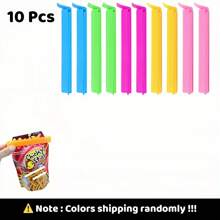 5/10/20pcs Plastic Food Bag Clips, Reusable Moisture And Dust Proof Sealing Clips For Snack Bags, Kitchen Storage Organizers And Accessories